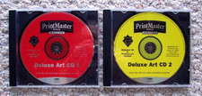 PrintMaster Gold Deluxe Version 4.0 Art CD's 1 & 2 1997 Vintage picture