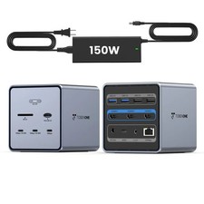 UDS032C Laptop Docking Station Triple 4K Monitor, 16-in-1 Docking Station with 3 picture