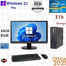 Windows 11 HP i5 3.2 ghz 1TB 16GB RAM 22