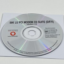 56K LU PCI Modem CD Suite (D/F/V) Version 1.10 picture