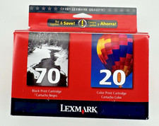 LEXMARK 70/20 COMBO PACK INK CARTRIDGES...***SEALED***BRAND NEW*** picture