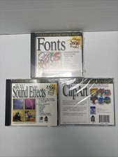 Vintage Computer Software Lot Of 3 Cd-Roms Galaxy Of Home Office Help 2-Sealed picture