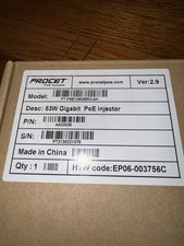 Procet POE System (PT-PSE109GBRO-AH) 83W Gigabit POE Injector new  picture