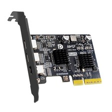 CY PCI-E 4x & Mini Displayport 1.4 to Dual USB 3.1 Type-C Graphics Card Adapter picture