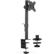 VIVO Single Monitor Adjustable Tilt Desk Mount Stand for 1 LCD Screen up to 38