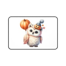 Halloween Owl Desk Mat AOP Spooky Gothic Owl Mouse Pad Gift picture