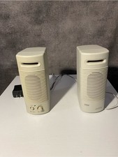 Vintage Juster DC-691N Active PC Computer Speakers Retro Beige picture