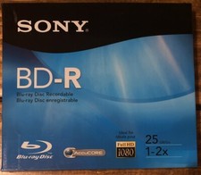 SONY BD-R Blu-ray Disc Recordable - Full HD 1080 25 GB NEW SEALED picture