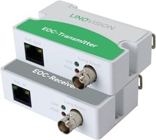 LNOVISION LongReach PoE over Coax EoC Converter, IP Ethernet over Coax | Up to picture