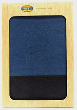 Fossil Estate iPad Mini Tech Case Sleeve Hard Cover Blue/Black New picture