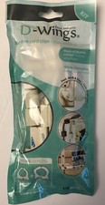 UT Wire D-Wings Cord & Cable Organizer Combo Kit, White, 18 pc pk picture