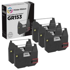 LD Compatible 1030 Set of 5 Black Printer Ribbon Cartridge for Brother AX15 AX10 picture
