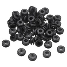 60Pcs 6x10mm Rubber Grommets Firewall Grommet Automotive for Wiring Black picture