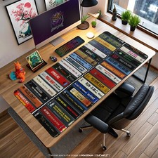 Hip-Hop Cassette Mouse Pad, Retro Music Desk Mat, Rap Album Gaming Mouse Pad picture