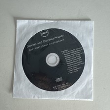 OEM Dell DISC drivers and documentation KB813 smart card keyboard P/n J39KC picture