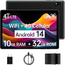 Android 14 Tablet with Sim Card Slot Unlocked Cellular Tablets 10GB+32GB... picture