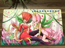 Digimon Table Playmat Lillymon Rosemon TCG CCG Mouse Pad Trading Card Game Mat picture
