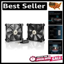 MULTIFAN S7 Ultra-Quiet Dual 120mm USB Fan with Speed Control for Gaming picture