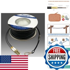 Bangun 50m OM3 LC to LC Outdoor Armored Fiber Optic Cable Duplex 50/125 10GB picture