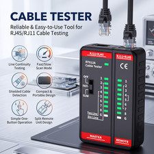Adjustable Speed Network Cable Tester HT812A, RJ45 RJ11 LAN Wire Test Cat5/6/7 picture