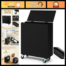 Extra Large Cable Management Box with Wheels - Adjustable Cord Hider for Power S picture