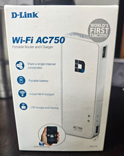 D-Link DIR-510L AC750 Portable Wi-Fi Router/Charger, Ethernet USB, White picture