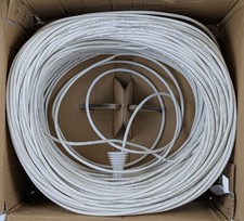 Commodity Cable Cat5e 350MHz CMR Riser Rated Ethernet Cable White 24AWG UTP picture
