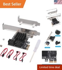 SATA 4 Port Card with 4 Cables - SATA 3.0 6 Gbps PCIe Controller picture