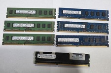 Lot of 7 Samsung/Skhynix/Micron 4GB PC3/PC3L Server Ram picture