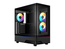 GAMDIAS Atlas M5 CG ATX Mid Tower PC Case, Curved Tempered Glass Panoramic Desig picture