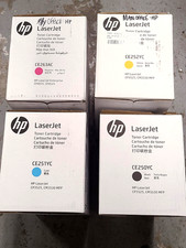 GENUINE HP TONERS CARTRIDGES, CE 263AC, CE 252yc, CE251yc, CE 250yc picture