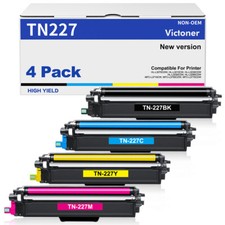 4PK TN227 BCMY Color Toner Compatible With Brother HL-L3210CW MFC-L3730CDN picture