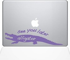 The Decal Guru 74565 See You Later Alligator MacBook Vinyl Sticker 13