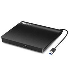 Rioddas External CD/DVD Drive for Laptop, USB 3.0 CD DVD Player Portable +/RW... picture