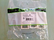 42100054 ORTRONICS TracJack Adapter Rear Load 3-Port Fog White - 5 Pack picture