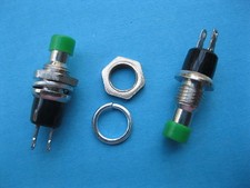 50 pcs Push OFF Green Cap SPST Mini Push Botton Momentary Switch 120V/6A 250V/3A picture