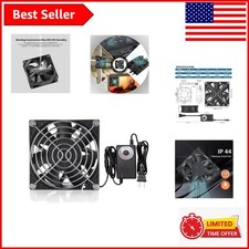 Versatile 12V 92mm Muffin Fan with AC Plug - Moisture-Proof for Optimal Airflow picture