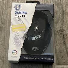 Iowa Hawkeyes RGB Wired Gaming Mouse 7200 DPI 7 Buttons programmable Ergonomic picture