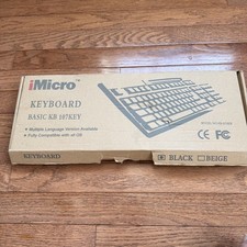 iMicro KB-US819EB Basic KB 107 Key Standard English Black picture