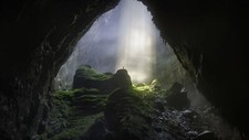 Landscape nature cave sun Custom Gaming Mat Desk picture