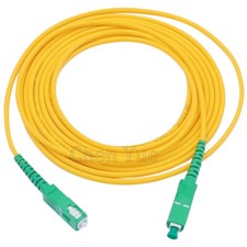30M SC APC Simplex Singlemode Fiber Optic Patch Cord Cable 3.0mm FTTH PVC Jumper picture