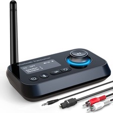 Bluetooth Transmitter Receiver 3-in-1 Bluetooth 5.0 Audio Adapter for 2 Headp... picture