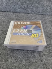 Maxell CD-R Music 80 min for audio recording Rip Disc Play LOT Of 6  picture