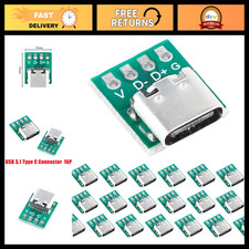 20pcs USB 3.1 Type-C Female Breakout PCB Converter Board - High-Speed Adapter picture