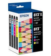 EPSON 812 DURABrite Ultra Ink High Capacity Black & Standard Color Cartridge Com picture