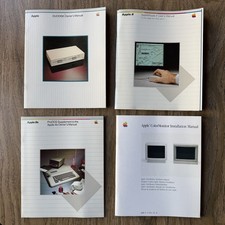 Apple II Computer Manuals Lot DUODISK AppleMouse ProDOS Color Monitor Vintage picture