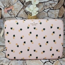 Kate Spade Staci Large 15 Inch Laptop Sleeve Case Pineapple Pink Multi Green NWT picture
