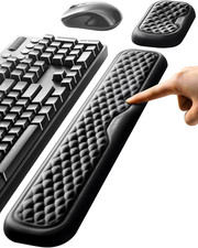 Ergonomic Keyboard & Mouse Wrist Rest Memory Foam Pad Office Gaming Set picture