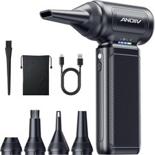 Compressed Air Duster, 130,000RPM, 3-Gear Adjustable, 5Nozzles picture