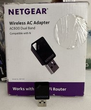 NETGEAR AC600 Wi-Fi USB 2.0 Mini Adapter for Desktop PC - Black picture